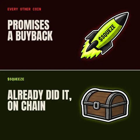 Every other coin — a $SQUEEZE meme
