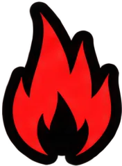 Flame red — a $SQUEEZE sticker