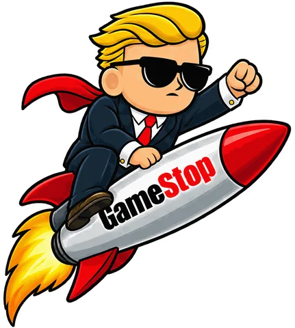 Gme rocket — the $SQUEEZE mascot