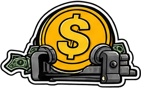Logo vise bill — a $SQUEEZE sticker
