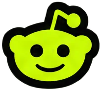 Reddit lime — a $SQUEEZE sticker