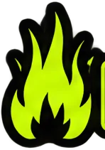 Squeeze flame — a $SQUEEZE sticker