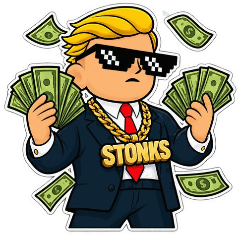 Stonks chain — the $SQUEEZE mascot